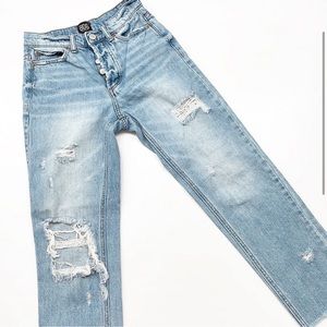 BDG by Urban Outfitters distressed ankle crop jeans